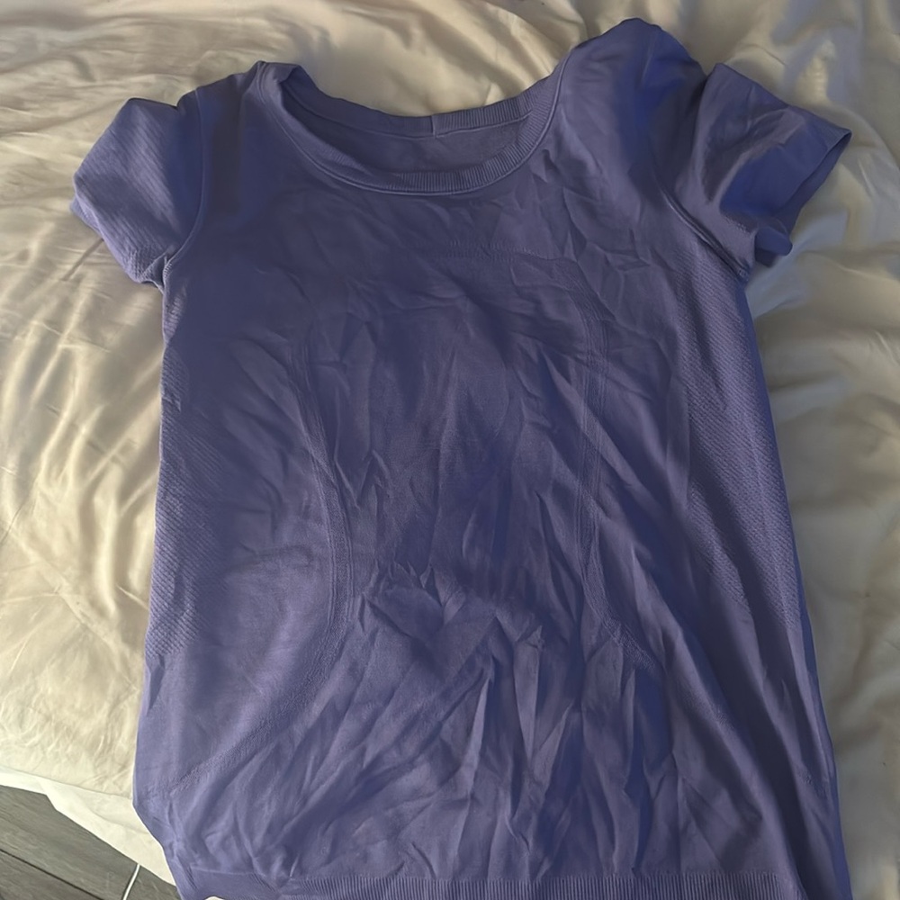 Lululemon swiftly short sleeve top in purple
